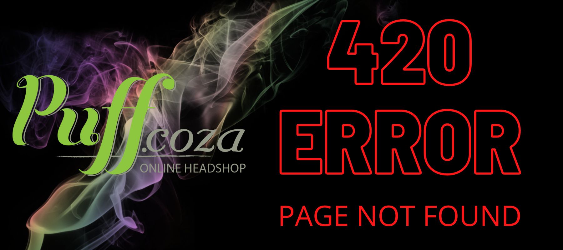 420 Error 404 Error banner