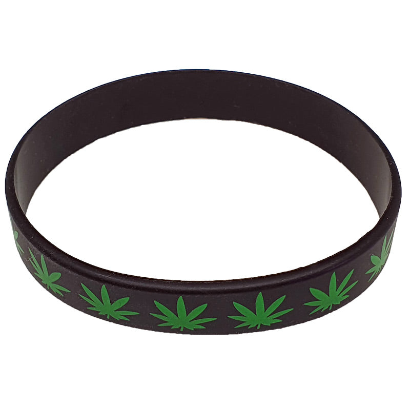Silicon armband - black &amp; green | Shop Online | puff.co.za