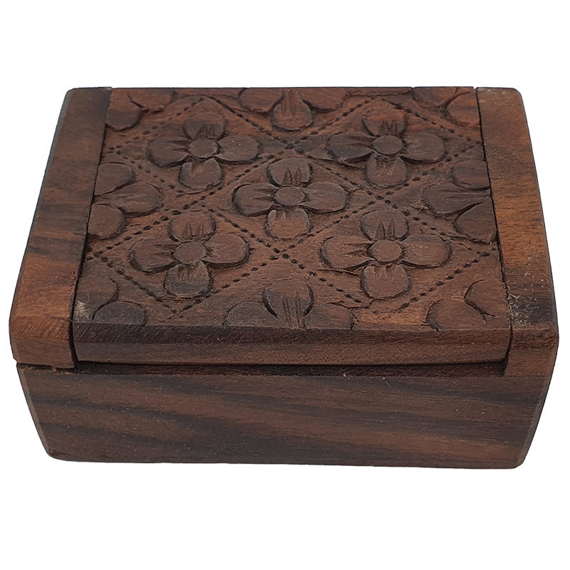 Hand craft wooden  stash box medium