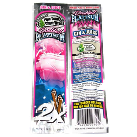 Blunt Wraps Double Platinum Flavoured - Puff.co.za