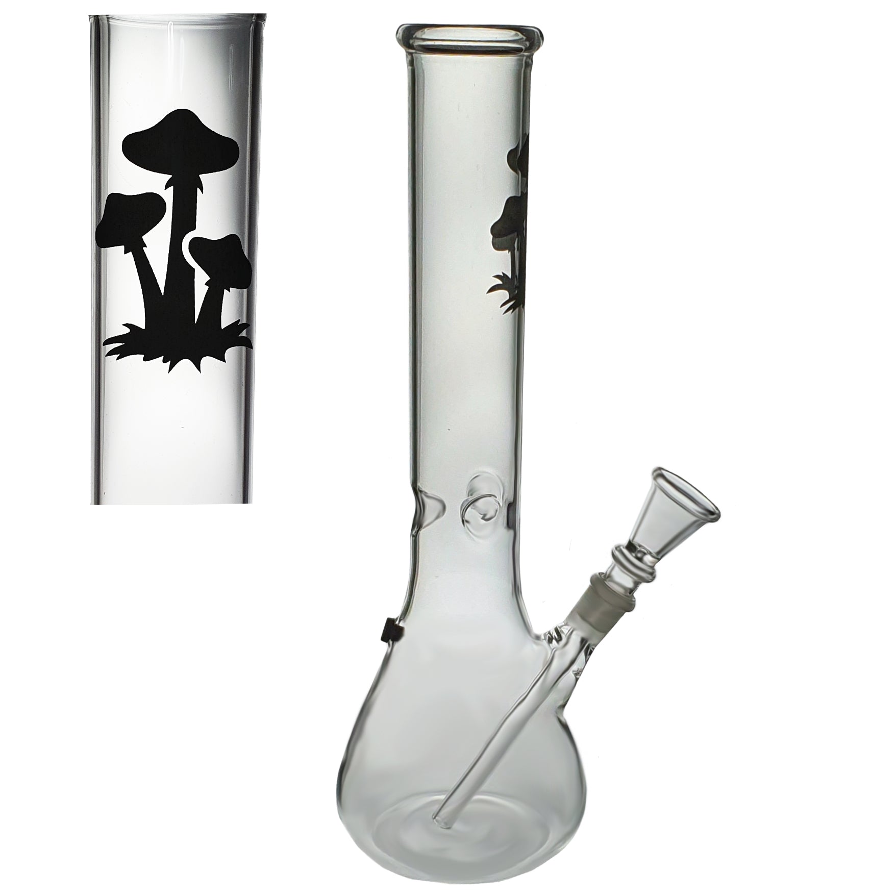 BG032: Glass beaker Water Pipe (Mushroom) | puff.co.za