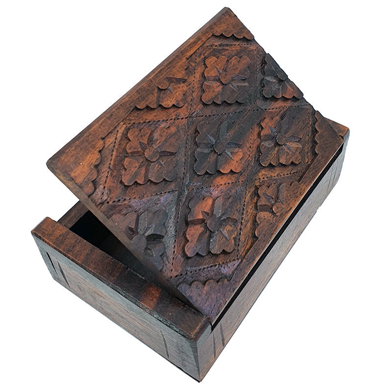 Hand craft wooden  stash box medium