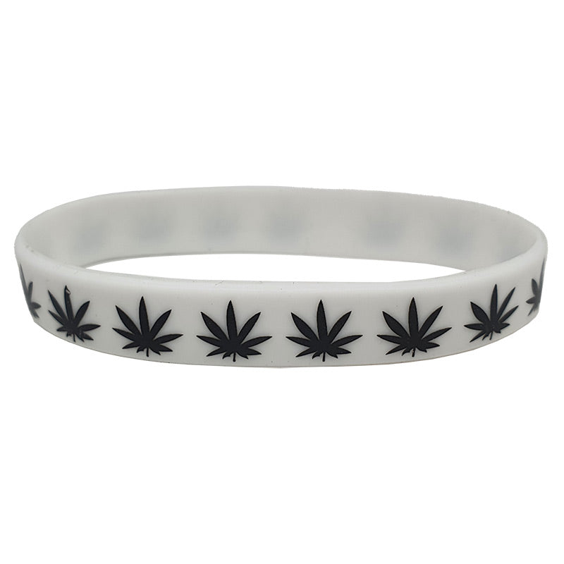 Silicon armband - white & black | Shop Online | puff.co.za