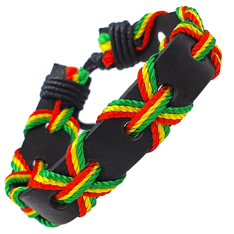 Leather cross string armband | Shop Online | puff.co.za