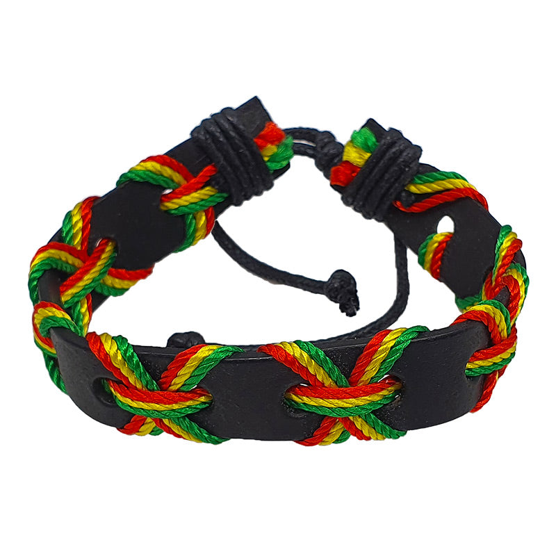 Leather cross string armband | Shop Online | puff.co.za