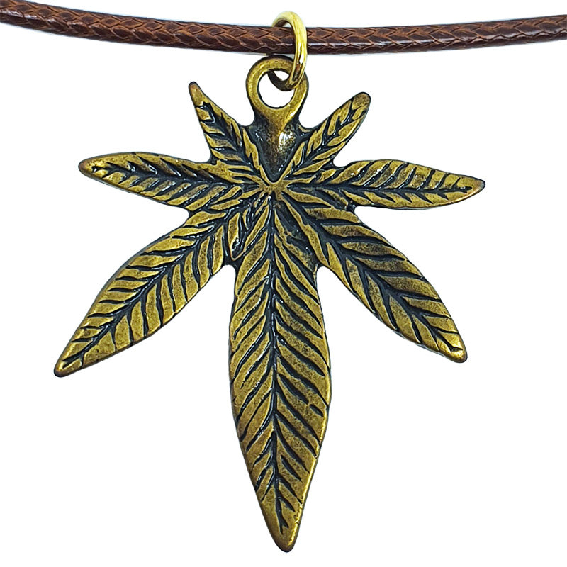 Bronze leaf pendant | Shop Online | puff.co.za