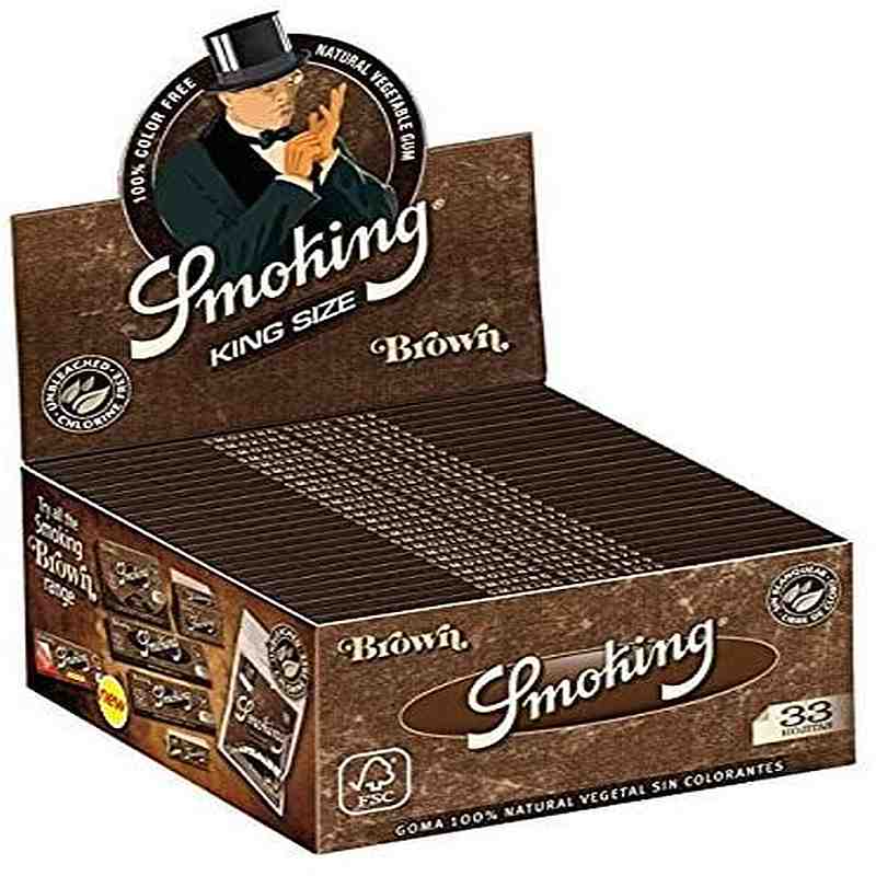 AS061: SMOKING BROWN  ROLLING PAPER UNBLEACHED - Puff.co.za