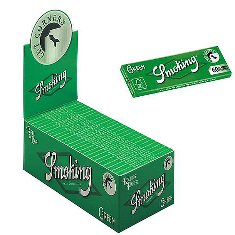 AS063: SMOKING GREEN ROLLING PAPER - Puff.co.za