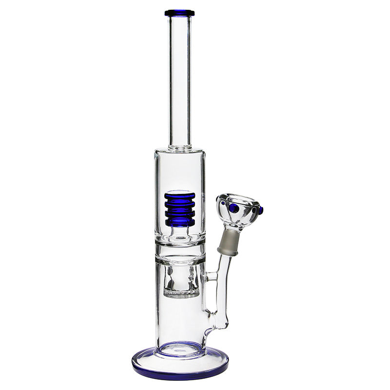 BG037: TWO CHAMBER GLASS BONG | Shop Online | puff.co.za