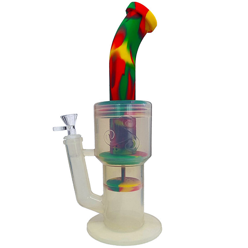 BS003 SILICONE MULTI - CHAMBER BONG - Puff.co.za