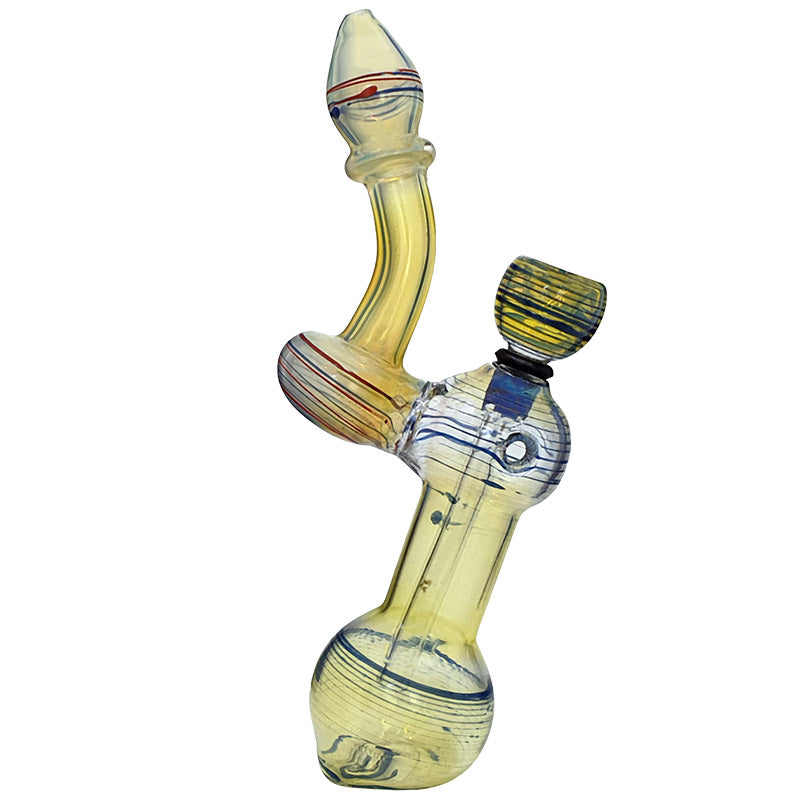 HI073 OUTSIDE COLOUR BUBBLER PIPE - Puff.co.za