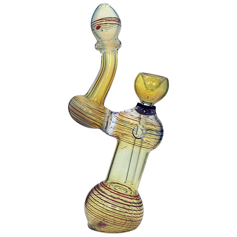 HI073 OUTSIDE COLOUR BUBBLER PIPE - Puff.co.za