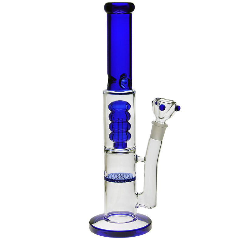 BG028: TWO CHAMBER GLASS BONG | Shop Online | puff.co.za