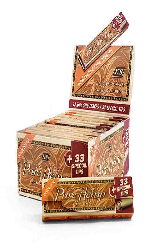LAS010: PURE HEMP UNBLEACHED KING SIZE WITH TIPS - Puff.co.za