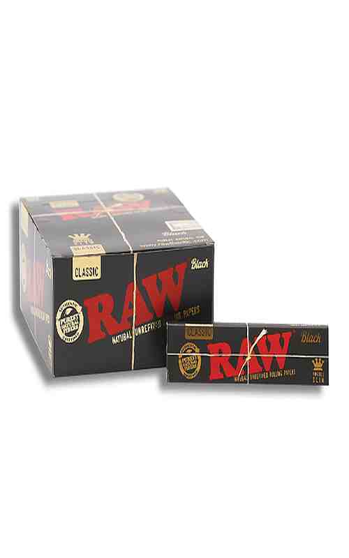 LAS014: RAW BLACK UNREFINED ROLLING PAPER - Puff.co.za
