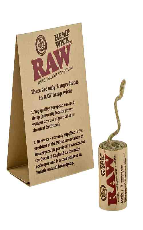 AS026: RAW HEMP WICK 3 METER - Puff.co.za