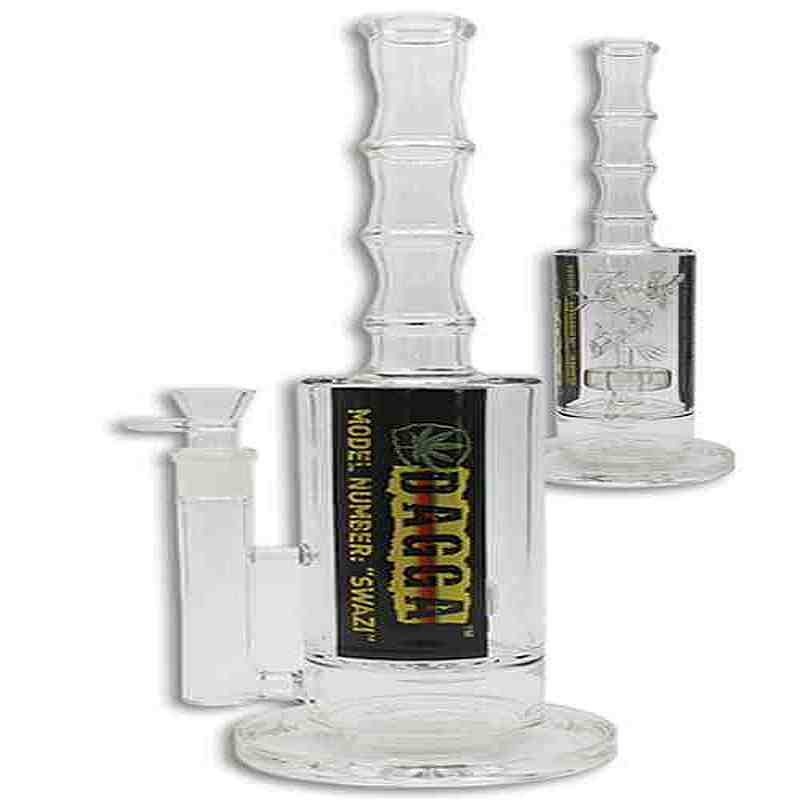LBG004: DAGGA CLEAR GLASS BONG - Puff.co.za