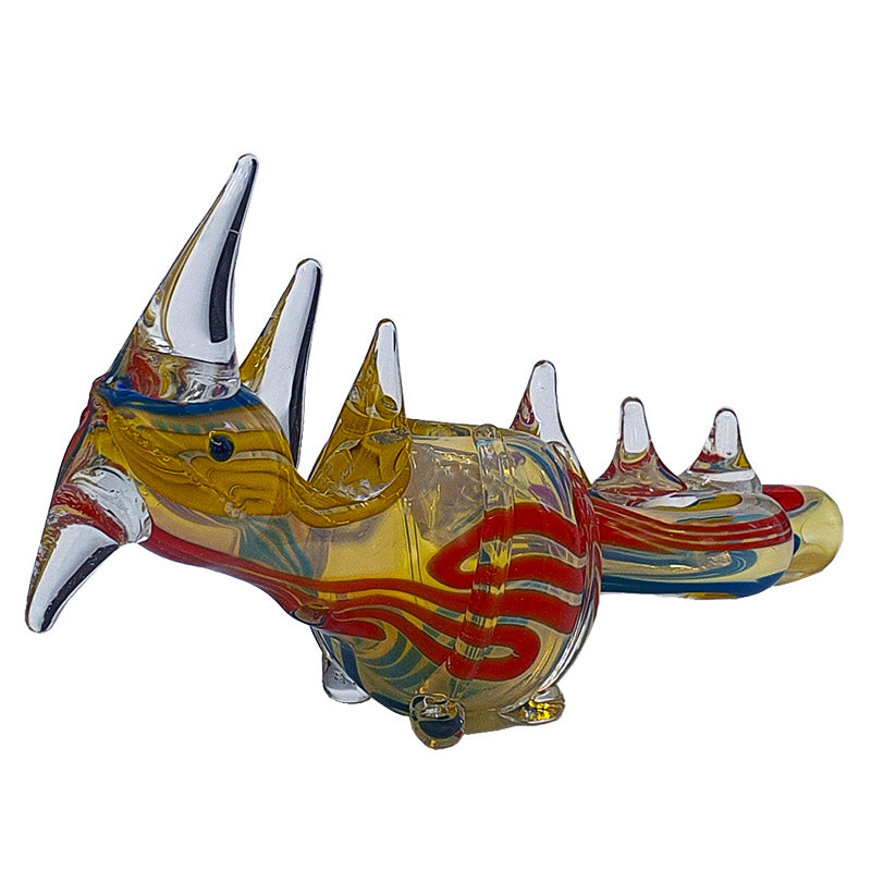 SA006:  INSIDE COLOUR ANIMAL SPOON PIPE - Puff.co.za