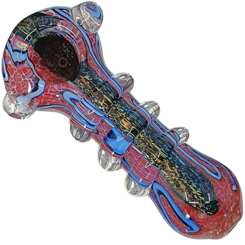 SI109: Inside colour dycro glass spoon pipe - Puff.co.za