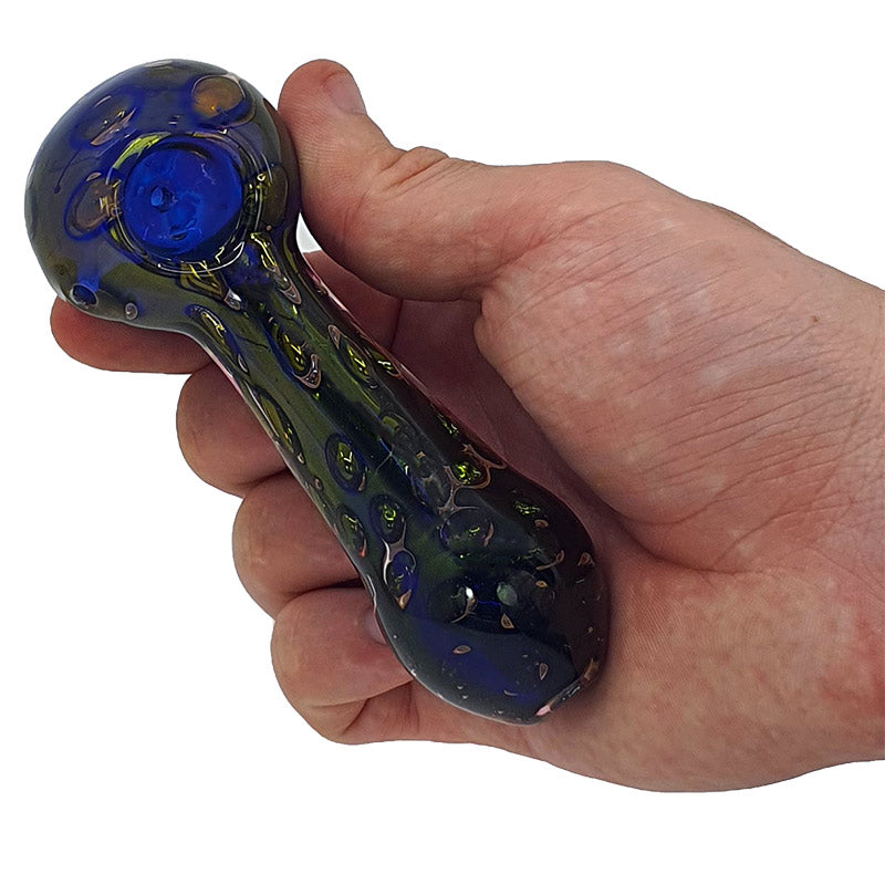 SI118: Inside colour glass spoon pipe - Puff.co.za