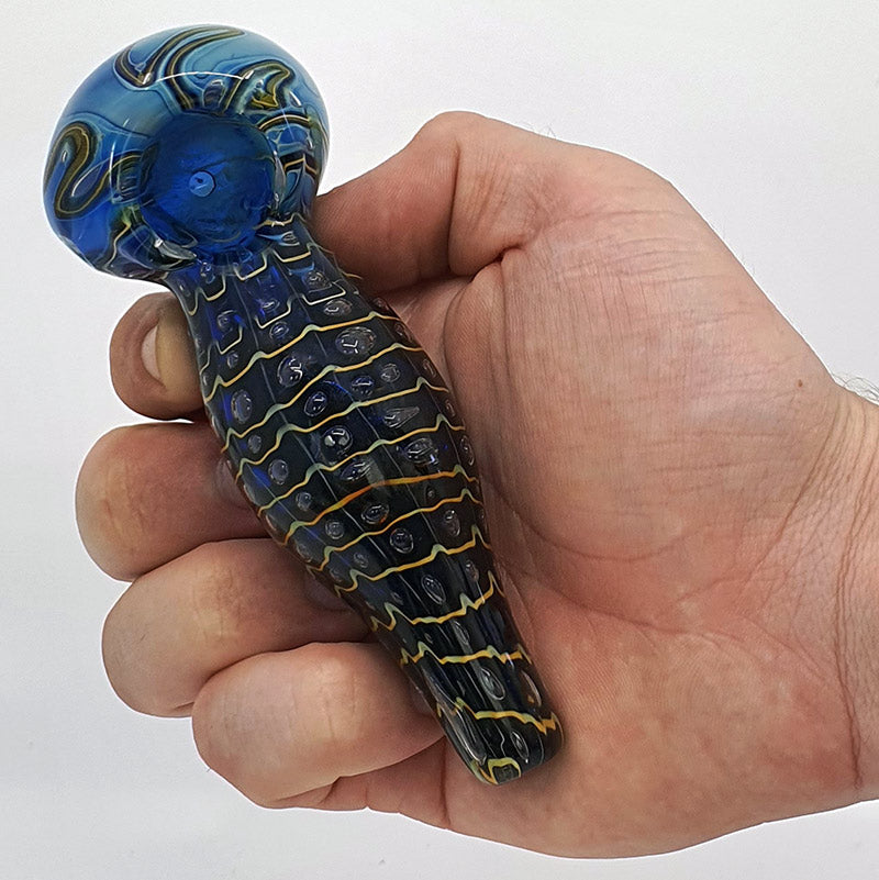 SI144 INSIDE COLOUR GLASS SPOON PIPE - Puff.co.za