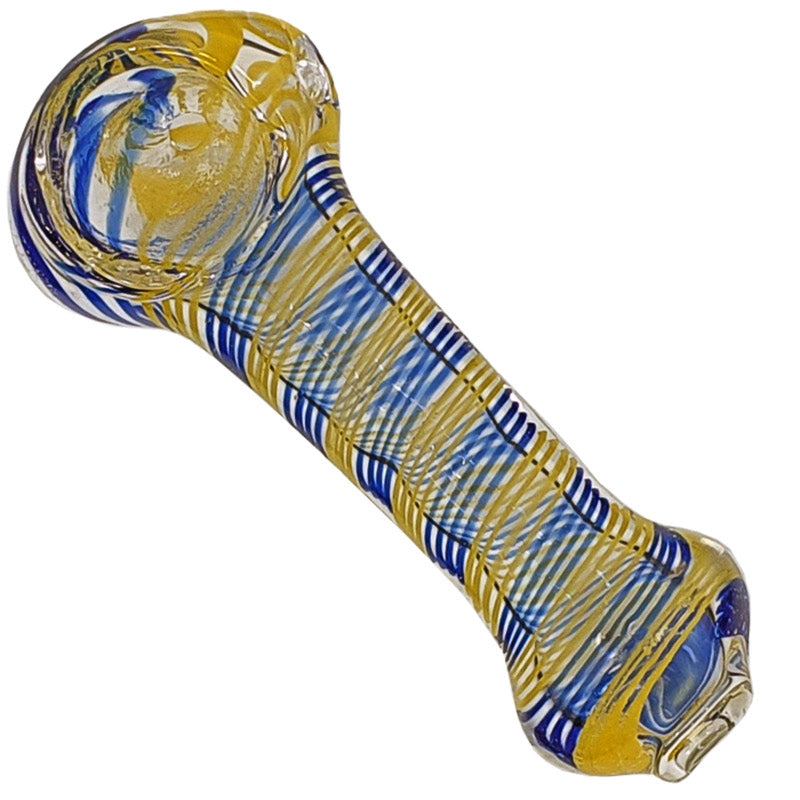 SI154 INSIDE COLOUR GLASS SPOON PIPE - Puff.co.za