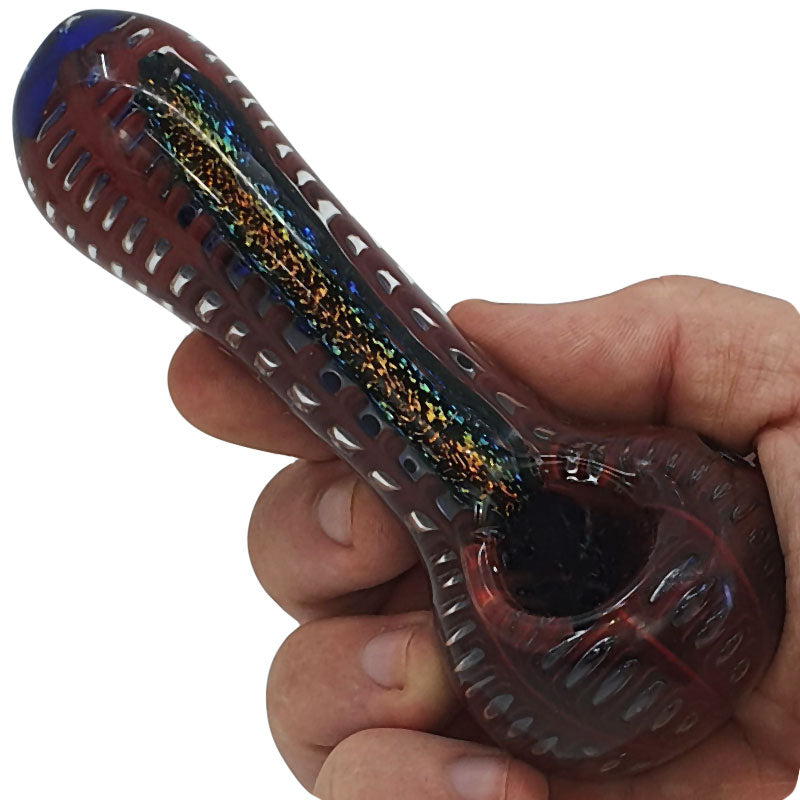 SI149 INSIDE COLOUR GLASS SPOON PIPE - Puff.co.za