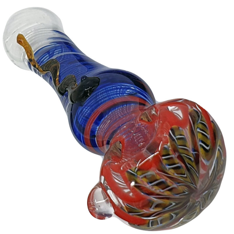 SI157 INSIDE COLOUR GLASS SPOON PIPE - Puff.co.za