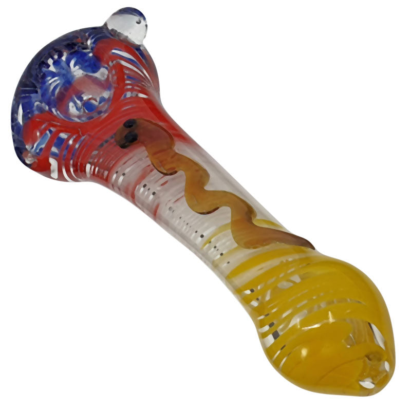 SI157 INSIDE COLOUR GLASS SPOON PIPE - Puff.co.za