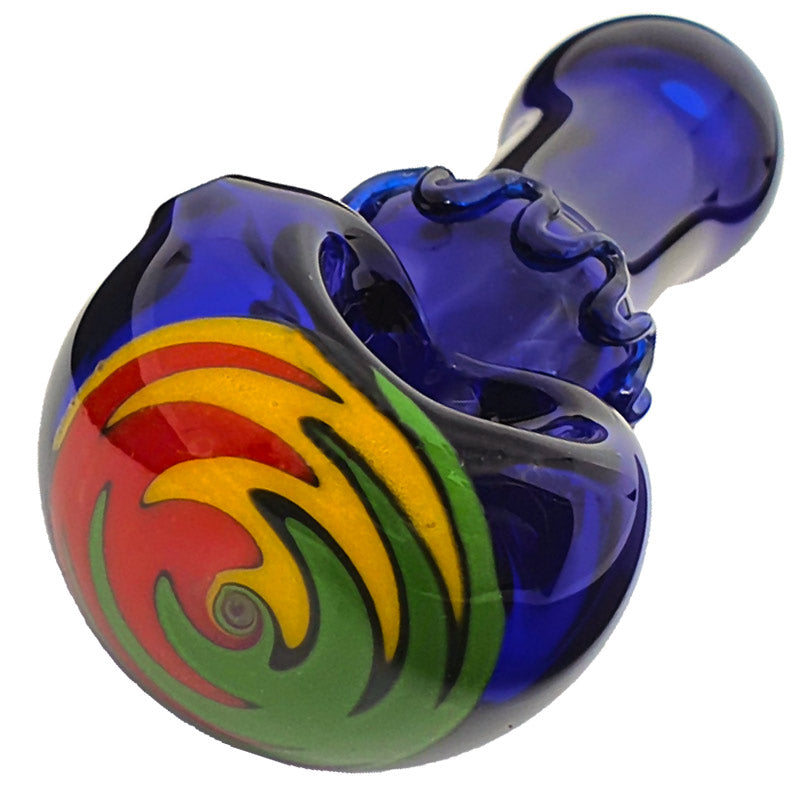 SO450 OUTSIDE COLOUR SPOON GLASS PIPE - Puff.co.za