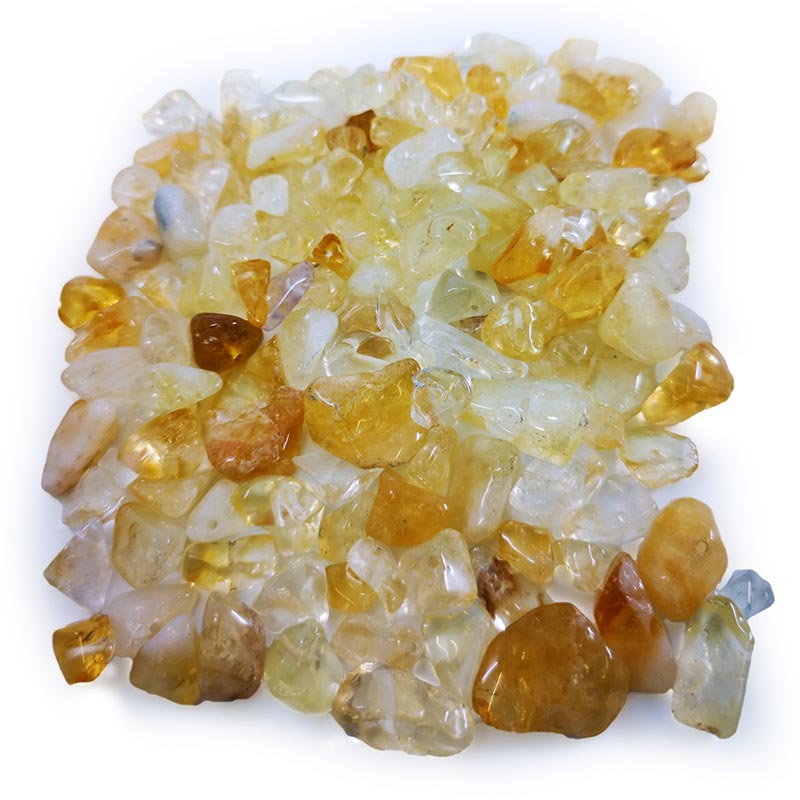 Citrine diffuser beads. chips/tumblers 8 - 12 mm - Shop Online | puff.co.za