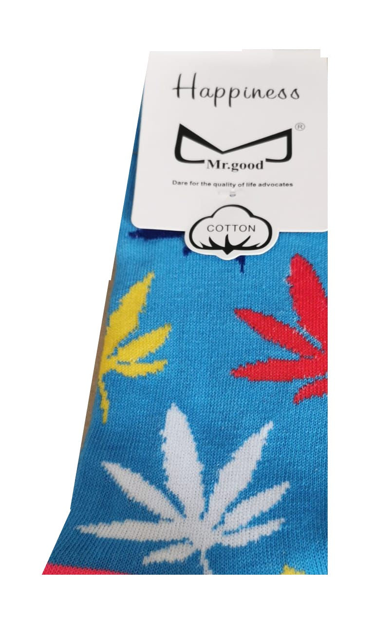 Happy leaf Socks | Shop Online | puff.co.za - blue