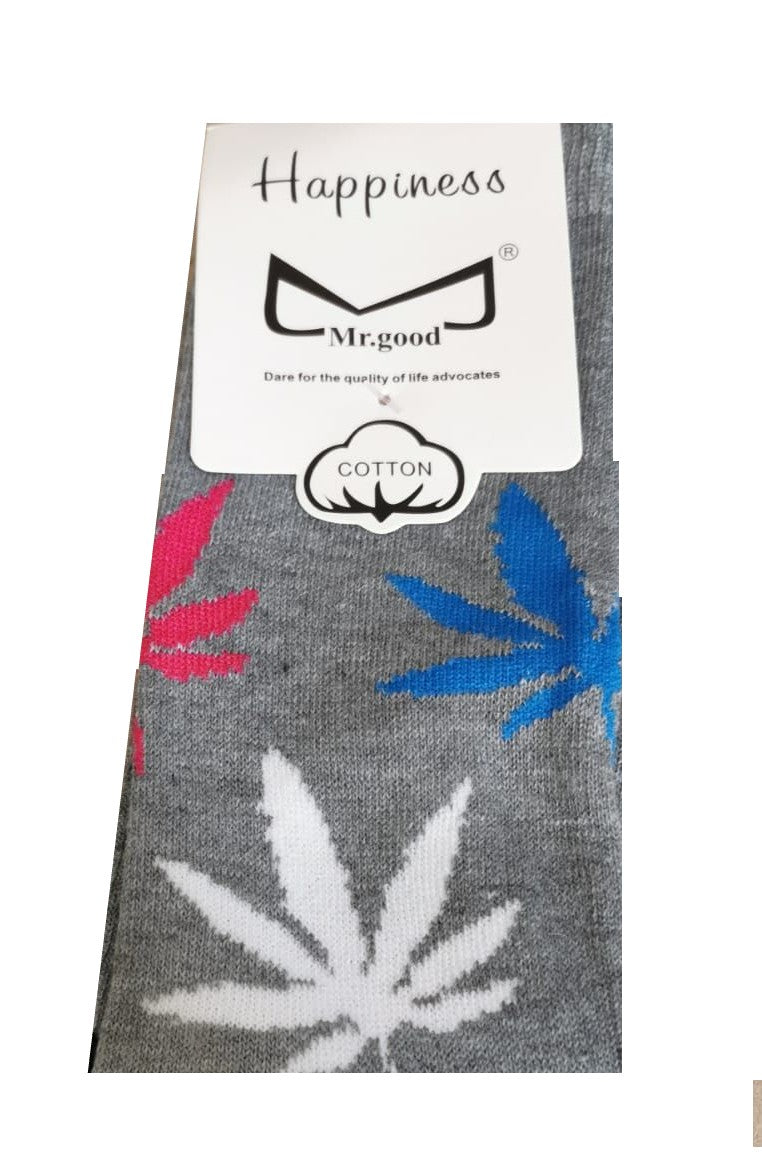 Happy leaf Socks | Shop Online | puff.co.za - grey