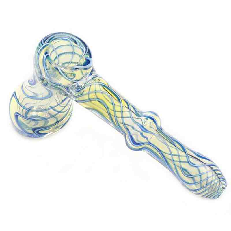 HI086 INSIDE COLOUR HAMMER BUBBLER PIPE - Puff.co.za