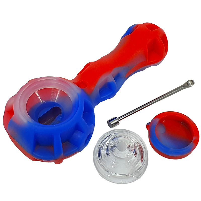 PI002 SILICONE DAB AND HERB PIPE - Puff.co.za