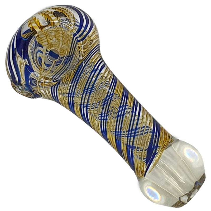 SI064: Inside colour glass spoon pipe - Puff.co.za