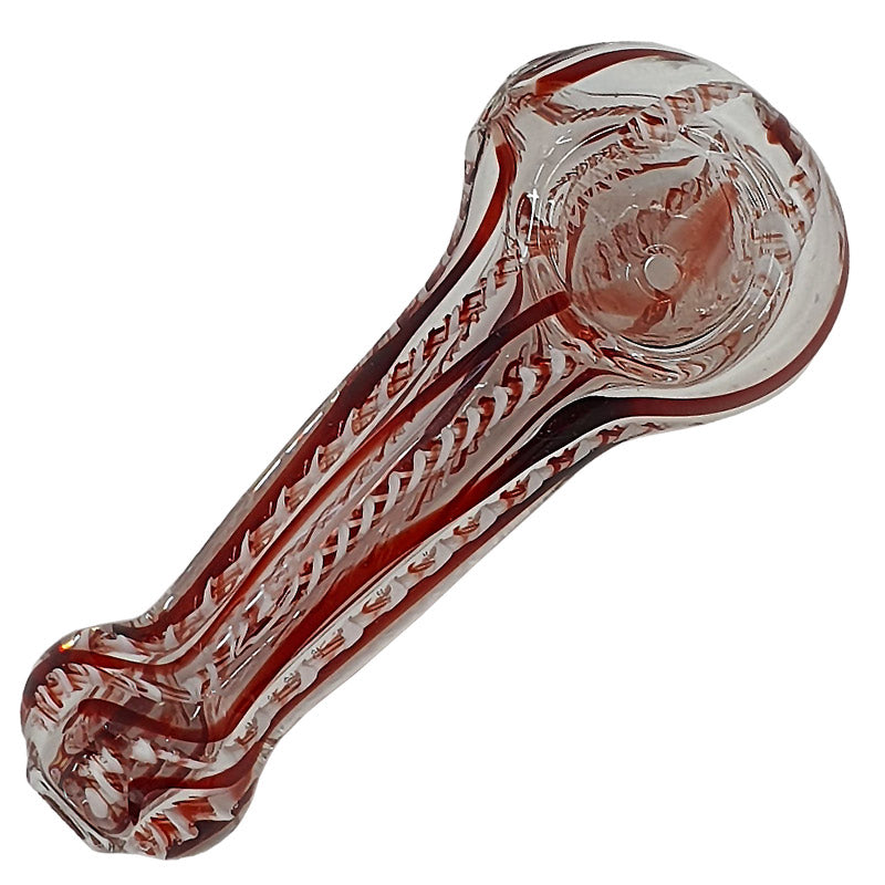 SI065: Inside colour glass spoon pipe - Puff.co.za