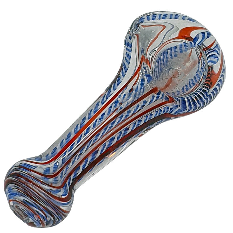 SI066: Inside colour glass spoon pipe - Puff.co.za