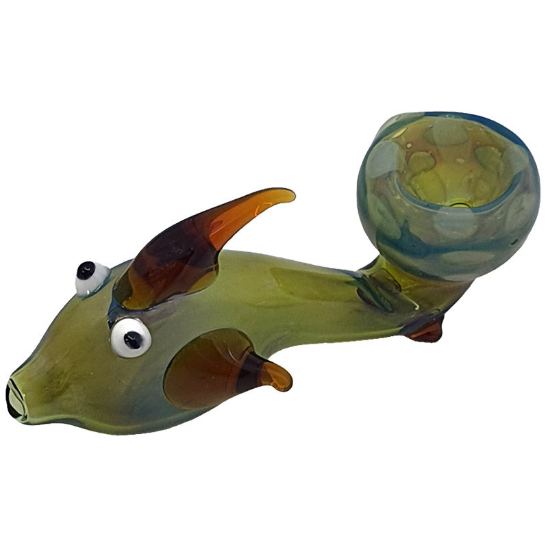 SI116: INSIDE COLOUR GLASS SHERLOCK PIPE - Puff.co.za