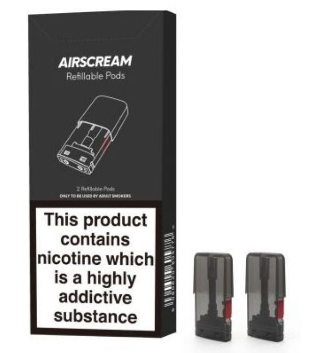 VP012: Vaporizer AIRSCREAM 2 X REFILLABLE PODS | puff.co.za